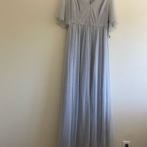 Adrianna Papell Light Gray Dress